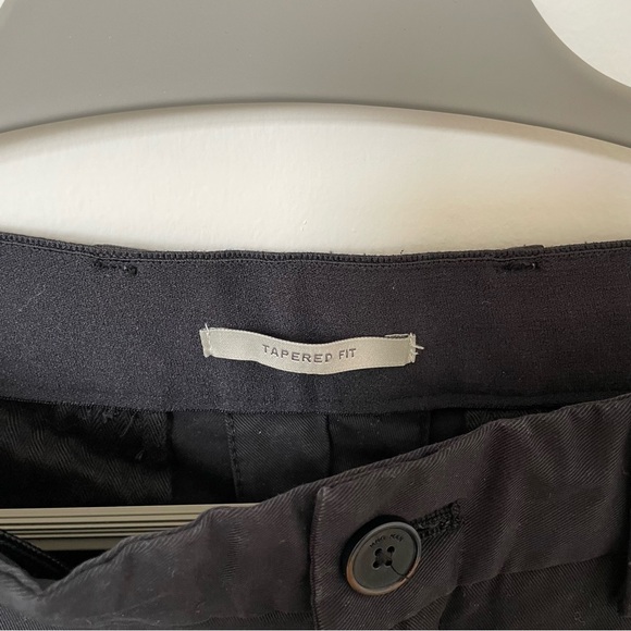 Mango Cotton Tapered Crop Pants - Black Size M / W32 - Picture 5 of 7